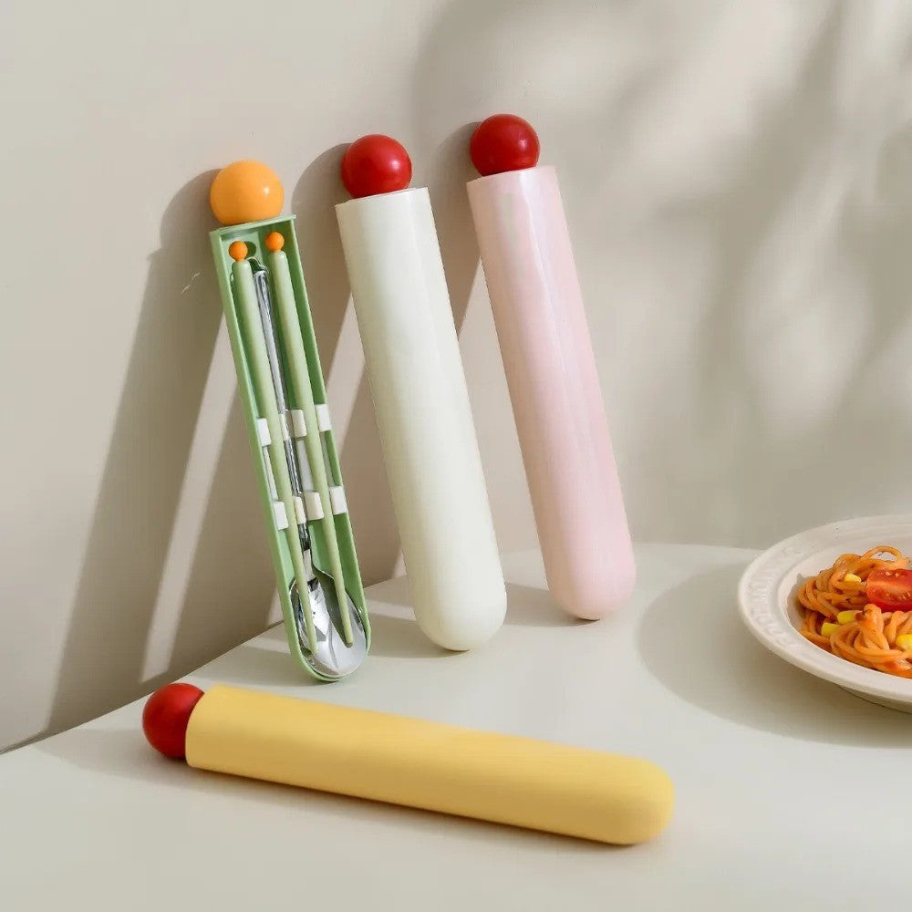 Compact Travel Chopstick Utensil Kit