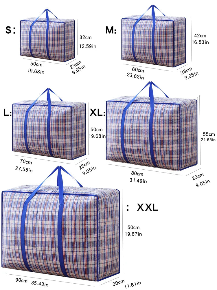 Durable Folding Storage Bag with Zipper