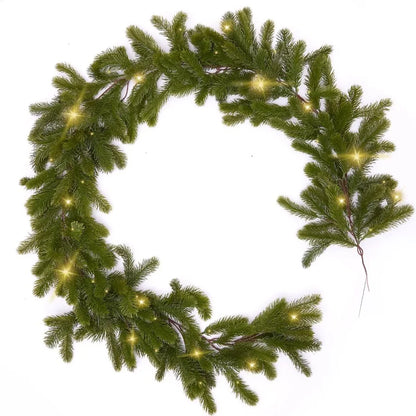 Premium Pine LED Christmas Garland