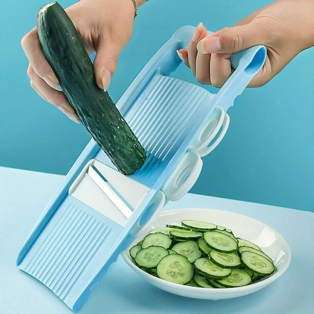 Easy 5-in-1 Manual Vegetable Chopper & Slicer