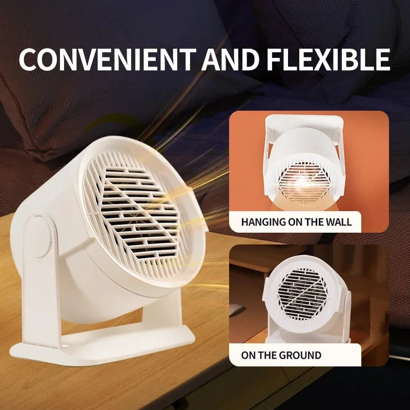 Compact Personal Space Heater with Fan and Foot Warmer