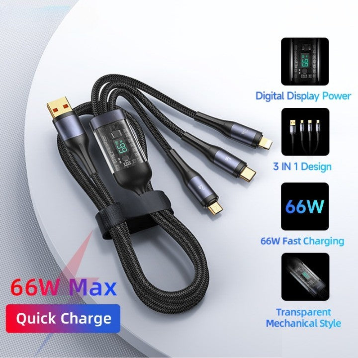 Fast 3in1 USB Charging Data Cable