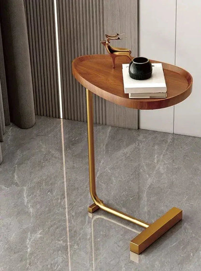 Space Saving Wooden End Table