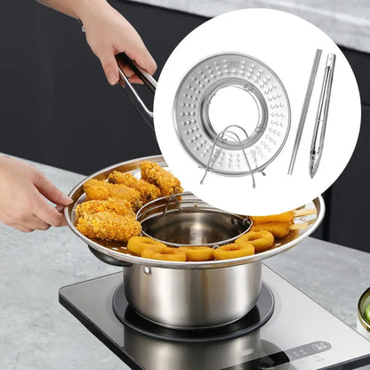 Durable Kitchen Strainer Oil Filter Tray Rack