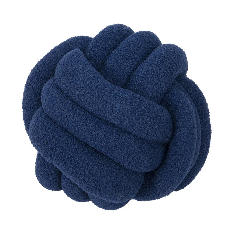 Soft Sheepskin Throw Pillow Ball Accent