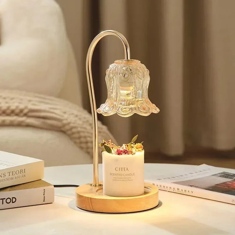 Petite Floral Soft Glow Candle Lamp