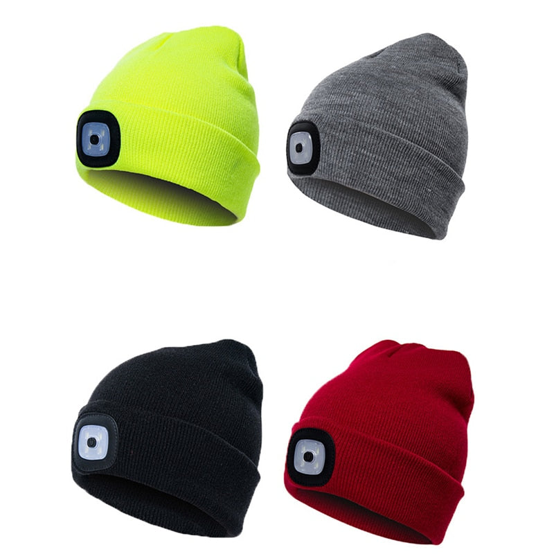 Warm Bright LED Sports Beanie