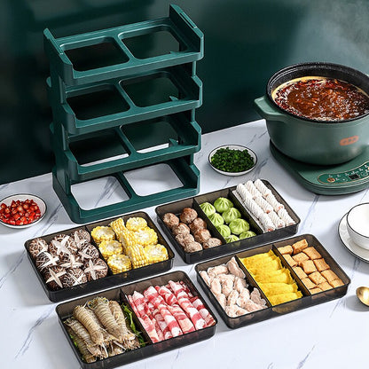 Space Saving Stackable Kitchen Shelf Rack