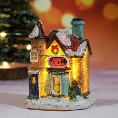 Colorful LED Christmas Home Decor Figurines