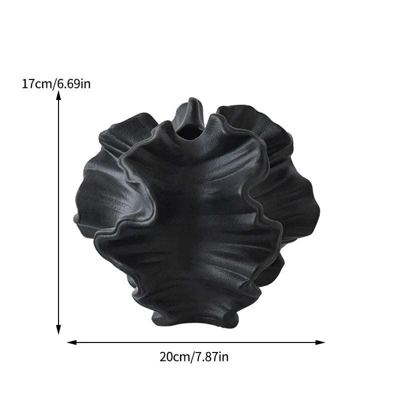 Simple Beige Ceramic Vase Nordic Style Decor - Yeezlab