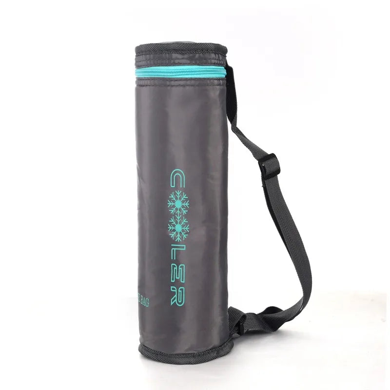 Insulated Water Bottle Bag 10×10×29cm - Durable Outdoor Cooler Pouch
