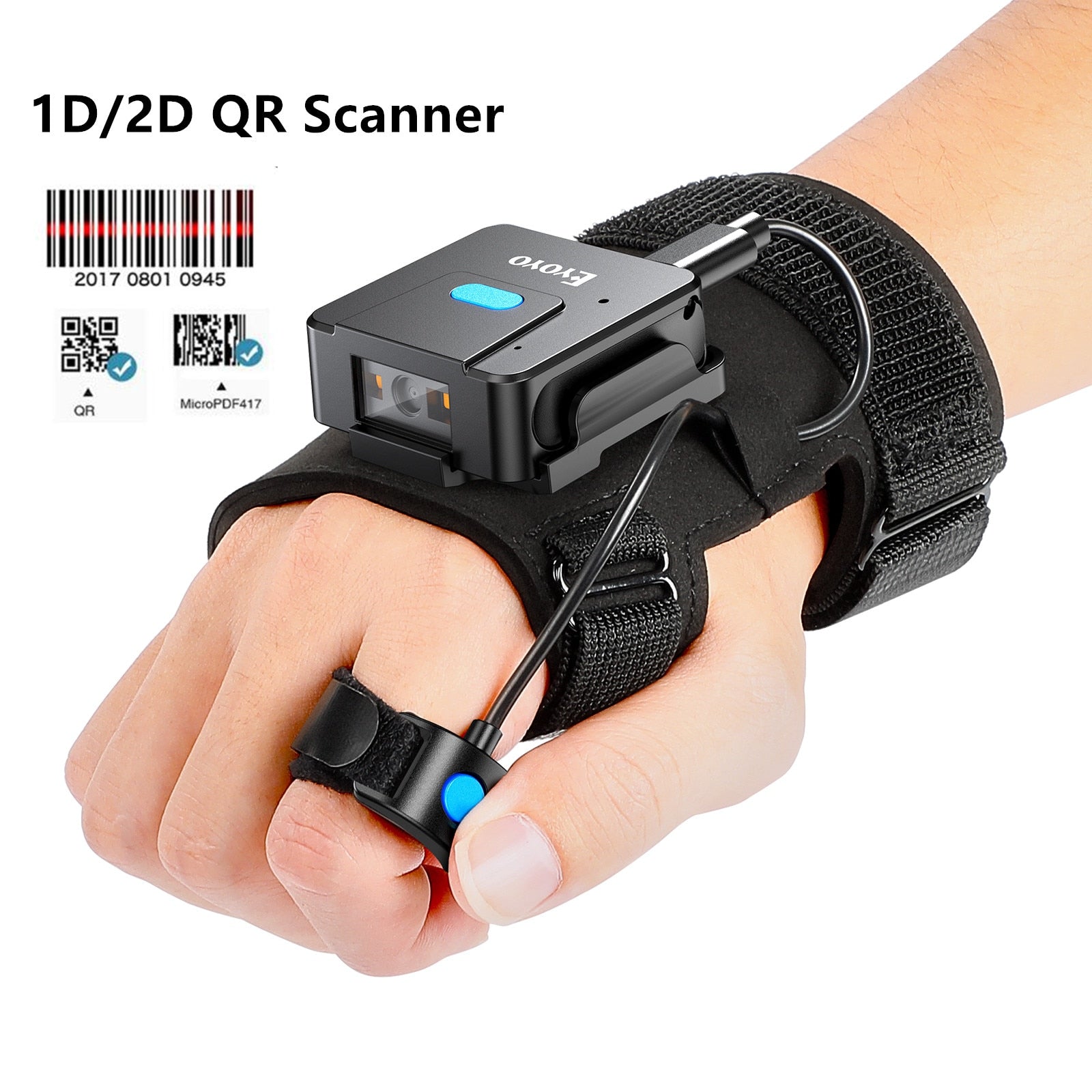 Wireless Scan Bluetooth Barcode Reader Glove - Yeezlab