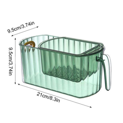 Clear Plastic Two Tier Storage Basket