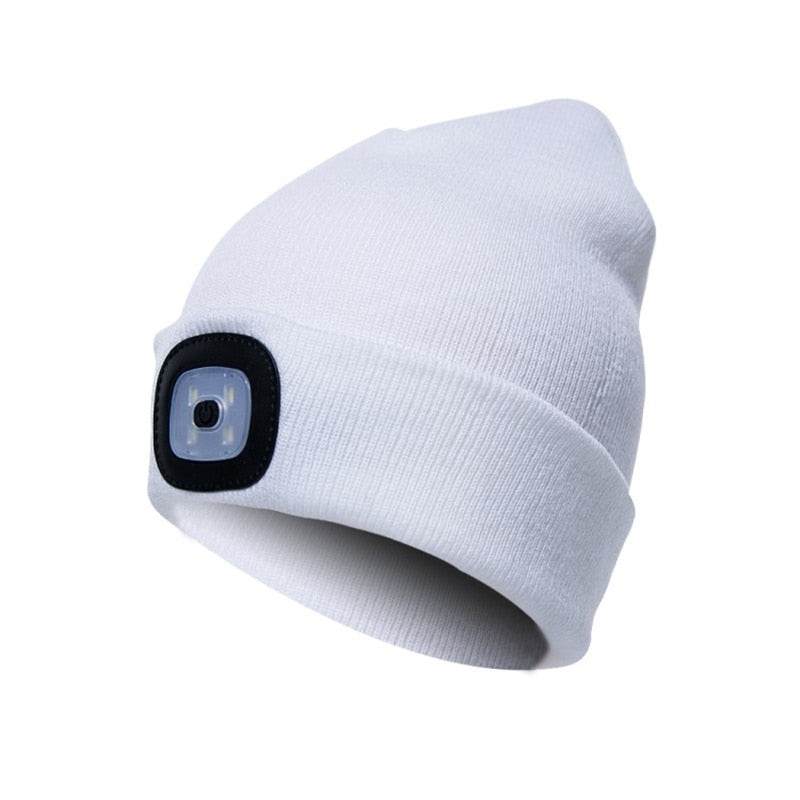 Warm Bright LED Sports Beanie
