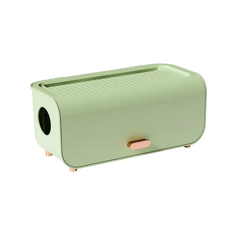 Compact Cable Organizer Box with Lid