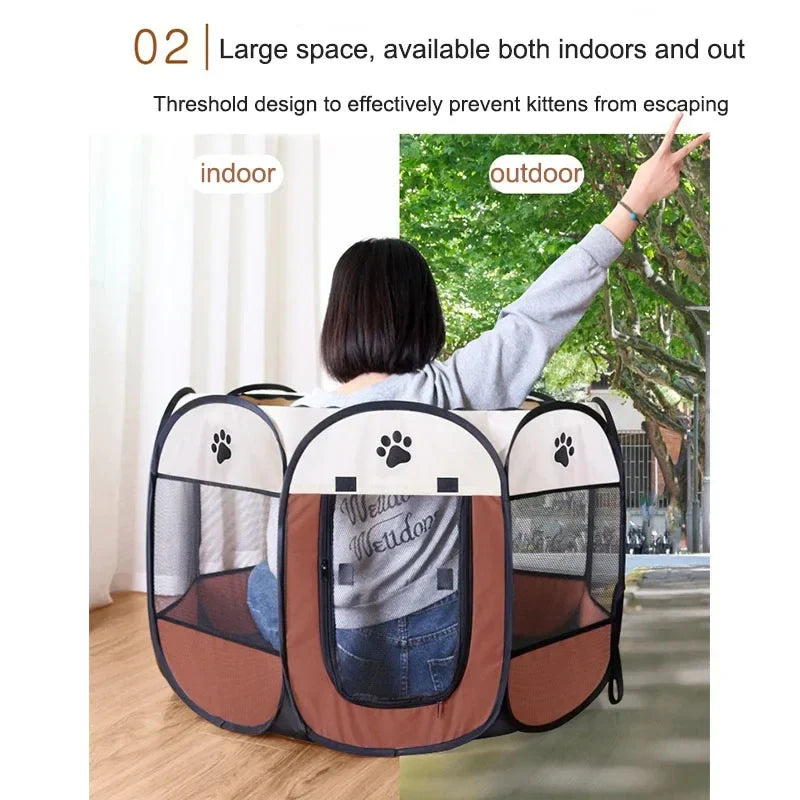 Collapsible Pet Play Tent | Waterproof Foldable Cat House