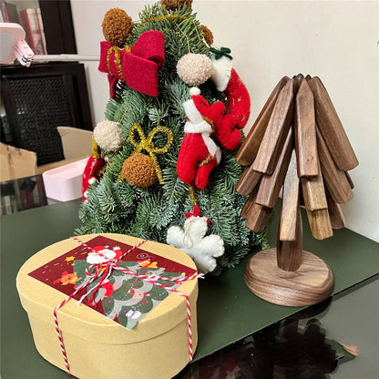 Wooden Tree Coaster Set