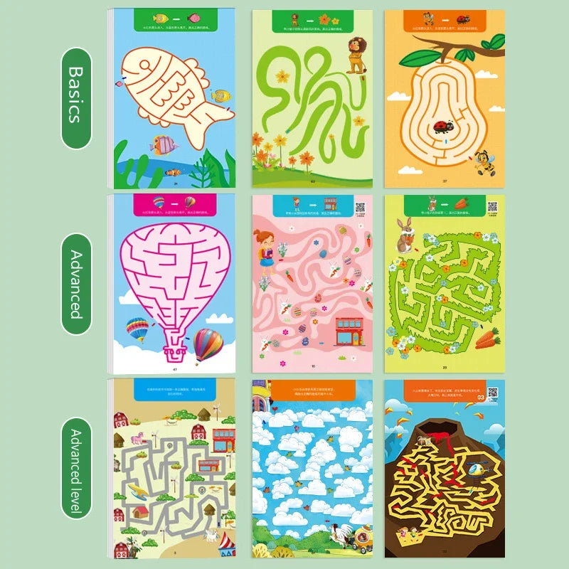 Fun Interactive Learning Puzzle Book for Kids