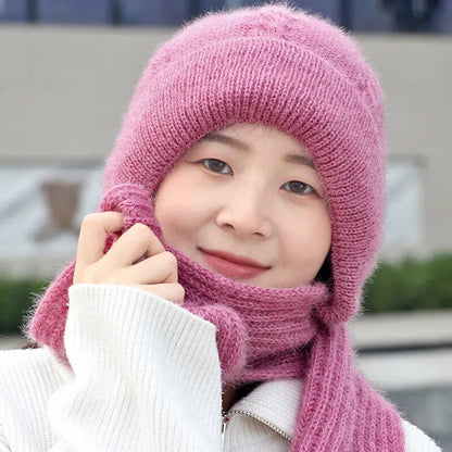 Warm Fuzzy Beanie Scarf Set