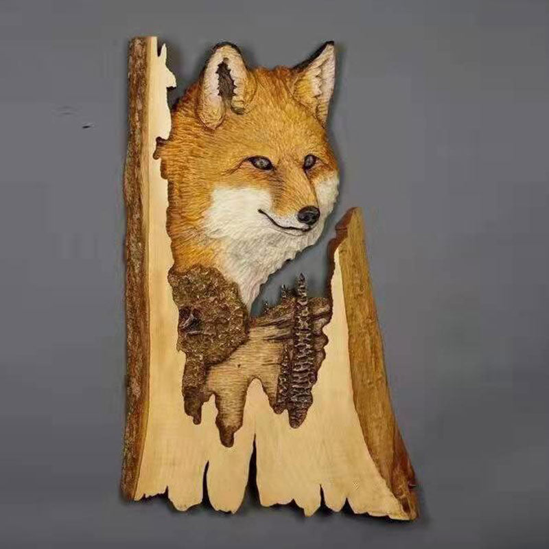 Unique Wooden Animal Figurine Home Decor