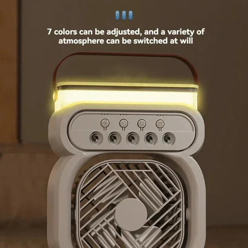 Compact 3in1 Air Cooler LED Table Lamp