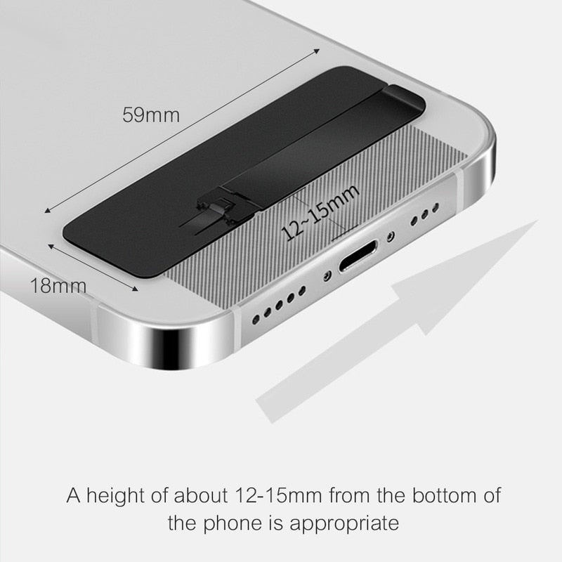 Clear Adhesive Phone Mount Bracket