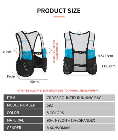 Lightweight Airflow Trail Running Backpack Vest