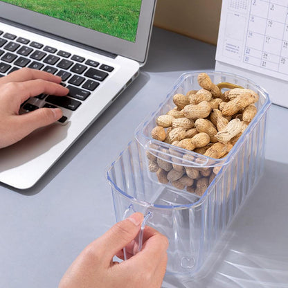 Clear Plastic Two Tier Storage Basket