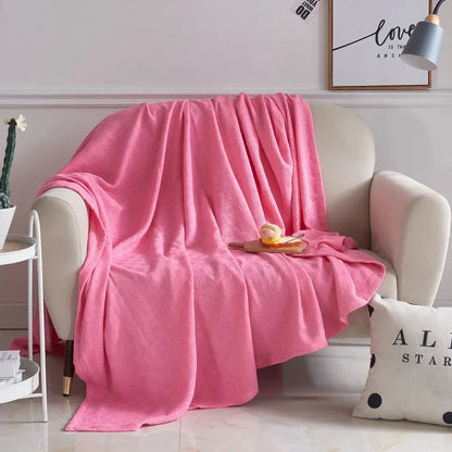 Soft Cotton Throw Blanket for Home Decor