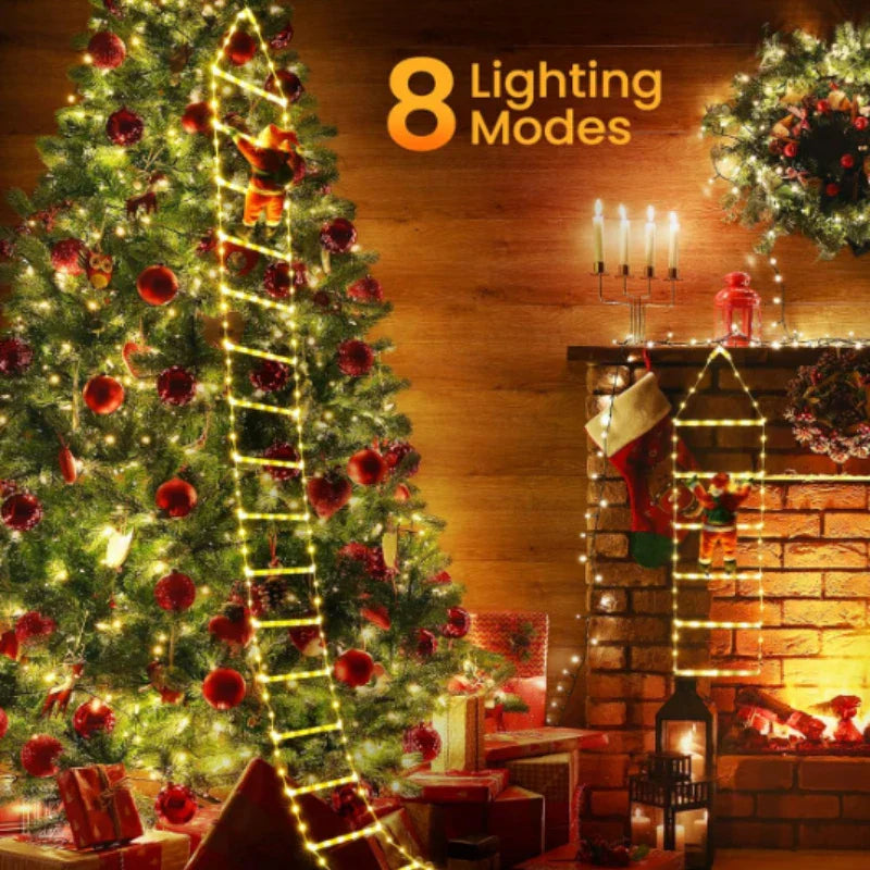 Colorful LED Christmas Climber Decoration