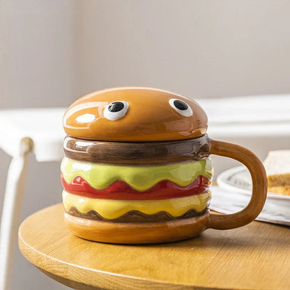 Funny Burger Shaped Coffee Mug - Yeezlab