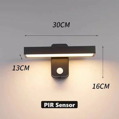 Outdoor Motion Sensor LED Wall Lamp Adjustable