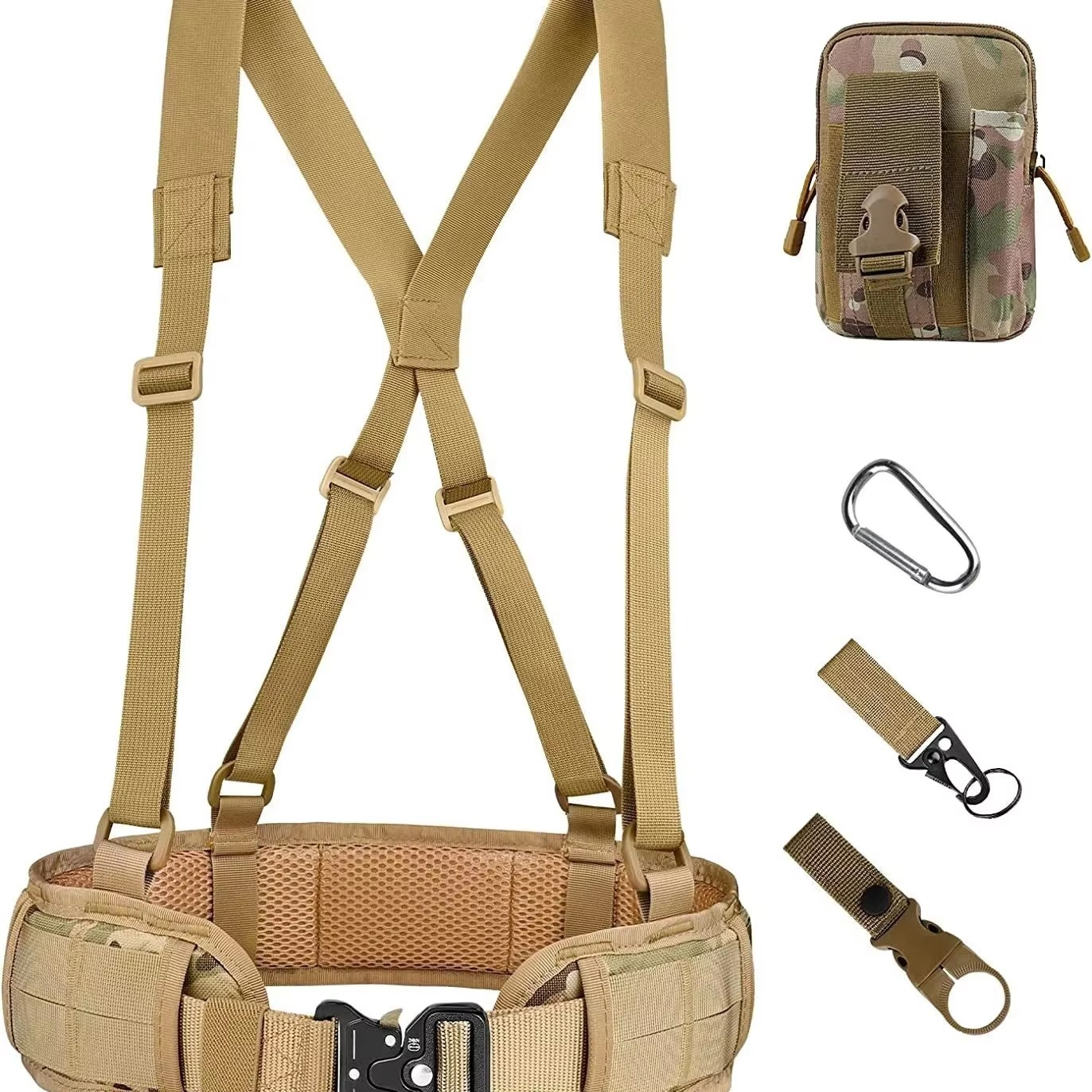 Durable Outdoor Quick Release Web Belt with Heavy Duty Buckle