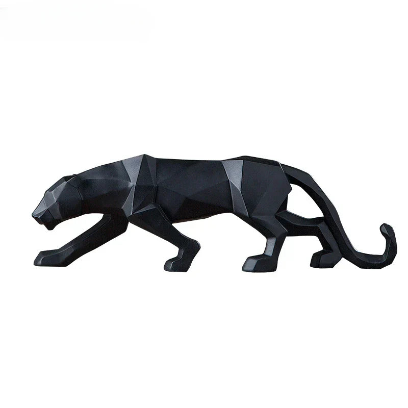 Unique Resin Leopard Desk Figure