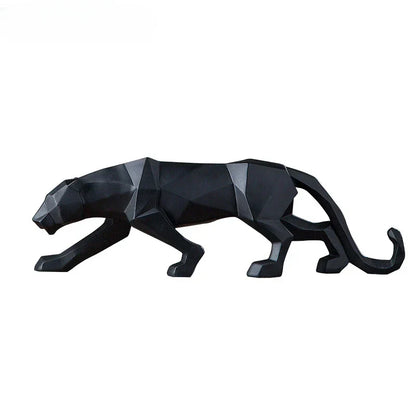 Unique Resin Leopard Desk Figure