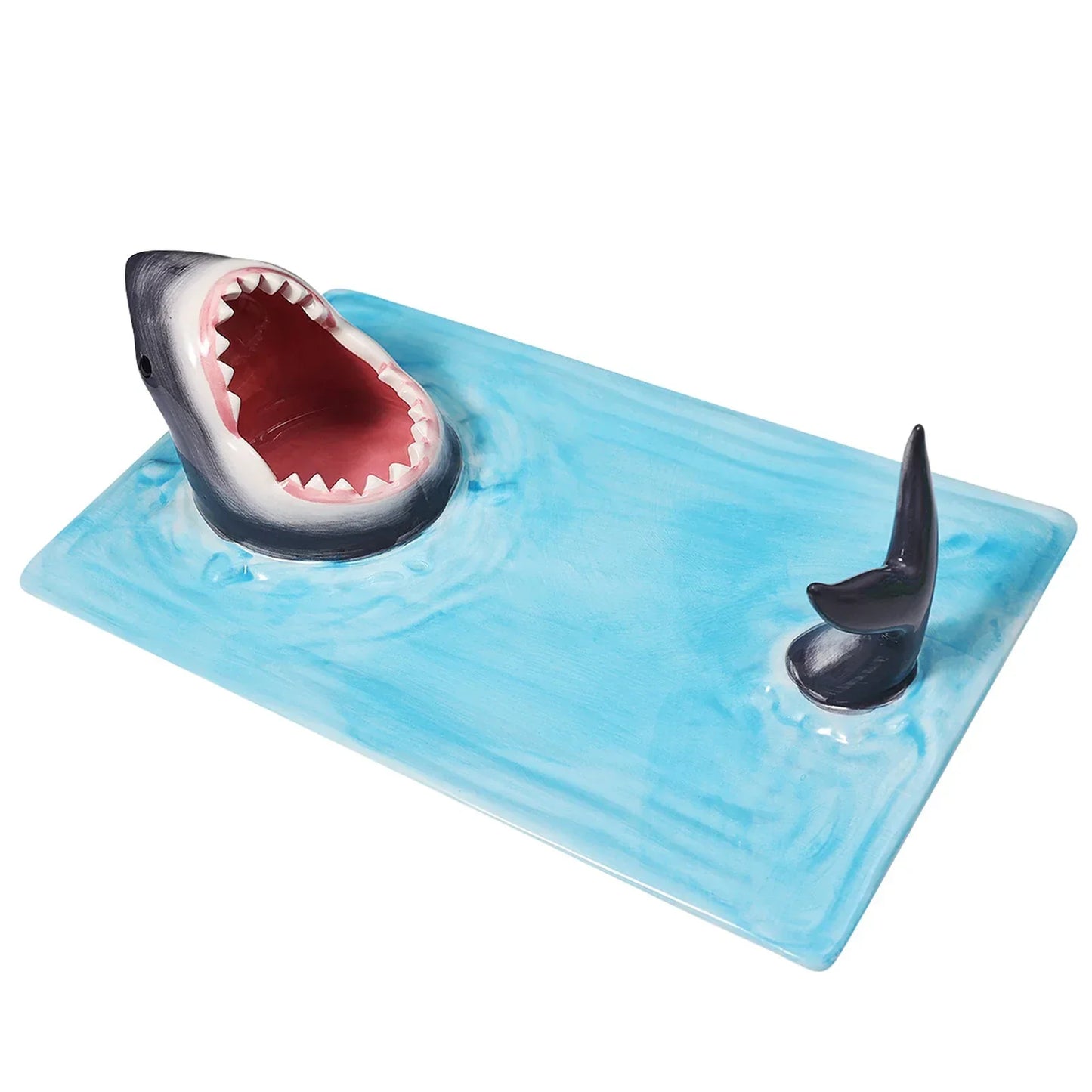 Stylish Shark Shaped Sushi Serving Plate