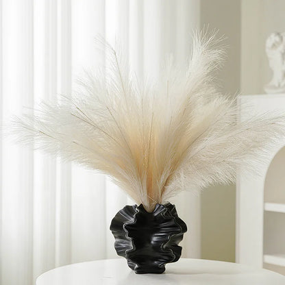 Simple Beige Ceramic Vase Nordic Style Decor