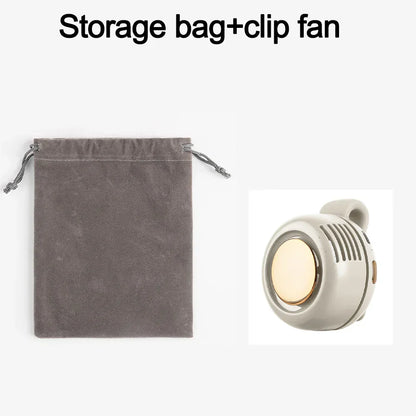 Portable Rechargeable Clip Fan for Waist Cooling