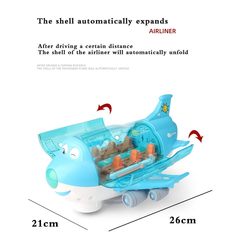 Fun Kids Musical Airbus Toy Plane