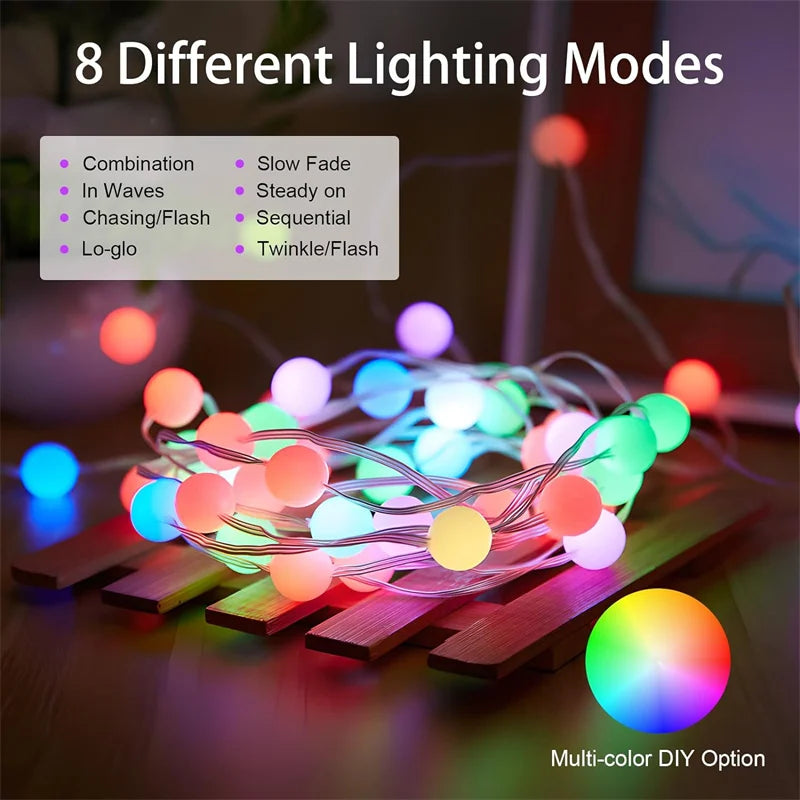 Colorful LED String Lights USB Powered RGB