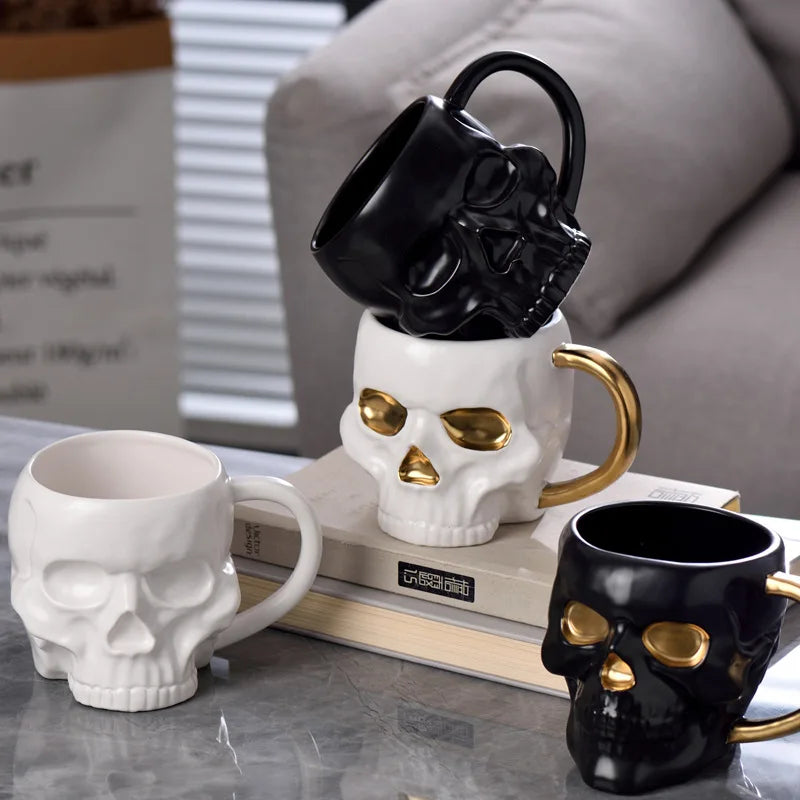 Dark Skull Ceramic Coffee Mug