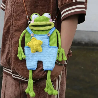 Funny Face Frog Tote Bag