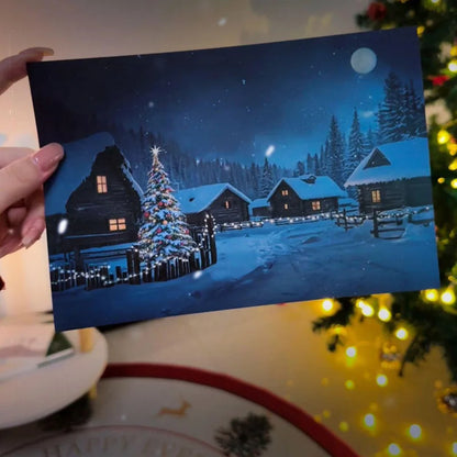 Cozy Glow Secret Fire Reveal Winter Greeting Card
