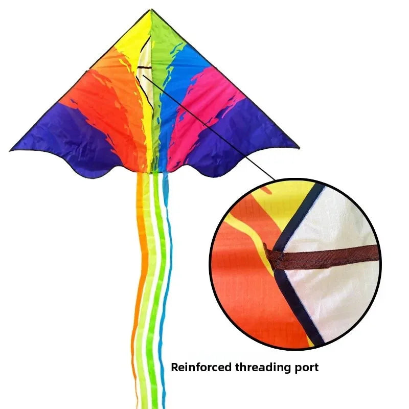 Vibrant Large Flying Rainbow Kite - Yeezlab
