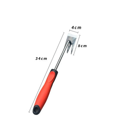 Effective Weed Puller with 3 Prongs Stainless Steel Tool