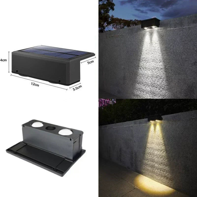 Outdoor Solar Powered LED Wall Light