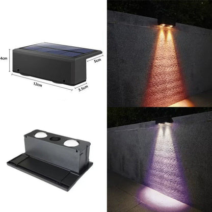 Outdoor Solar Powered LED Wall Light