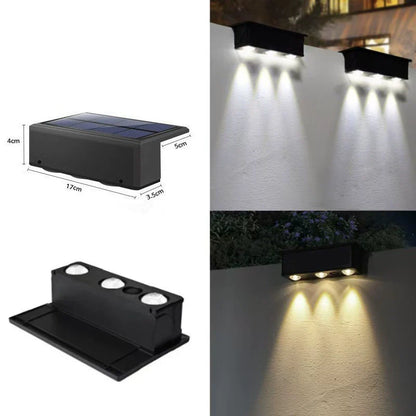 Outdoor Solar Powered LED Wall Light