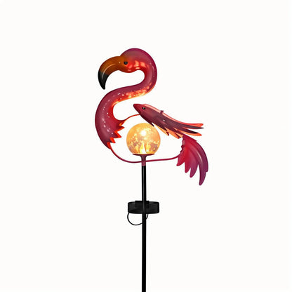 Colorful Pink Yard Lamp - Weatherproof Garden Light