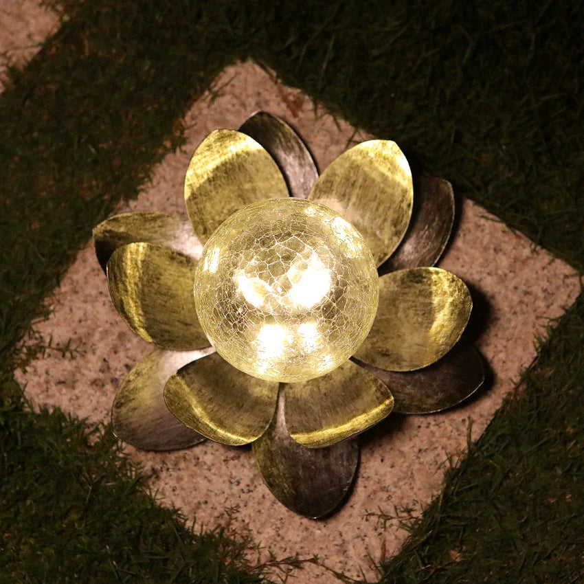 Colorful Solar Glass Outdoor Lamp